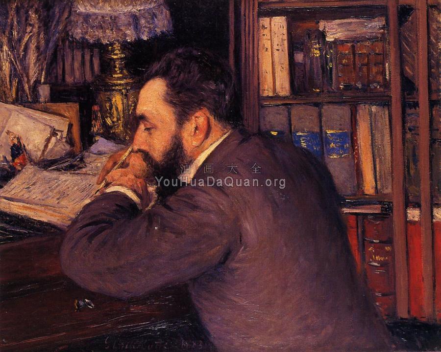 Portrait of Henri Cordier - 古斯塔夫·卡里伯特